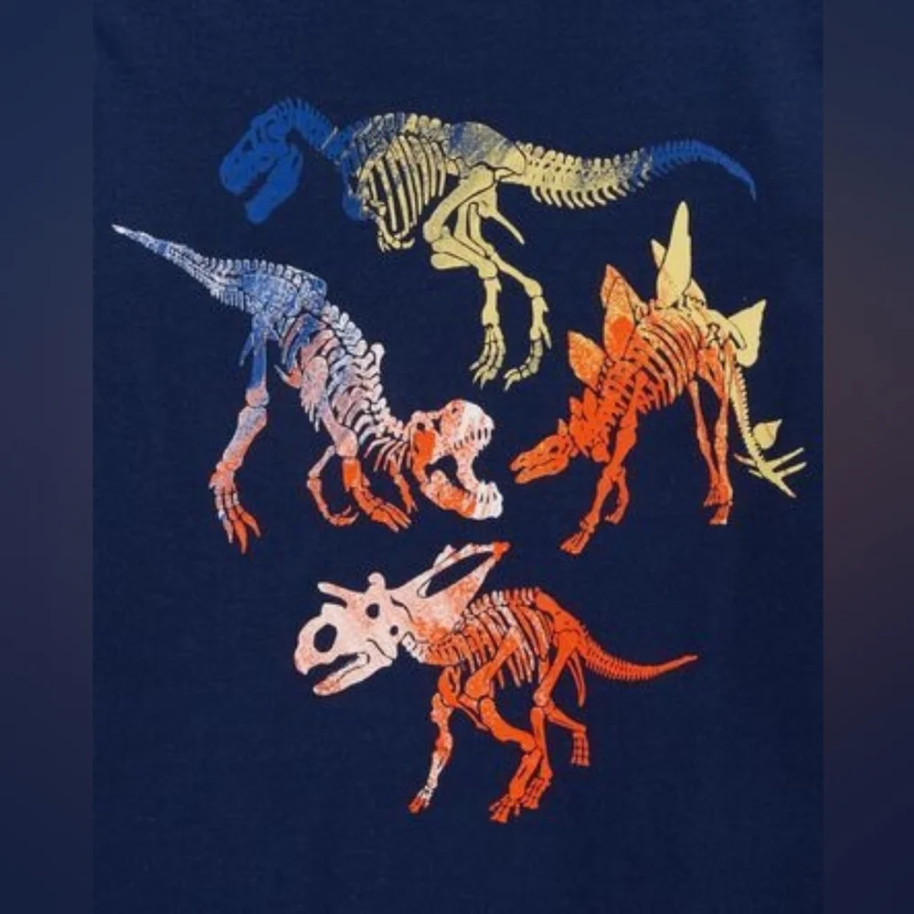 NWT Oshkosh B'gosh Dinosaur Skeleton Graphic Tee